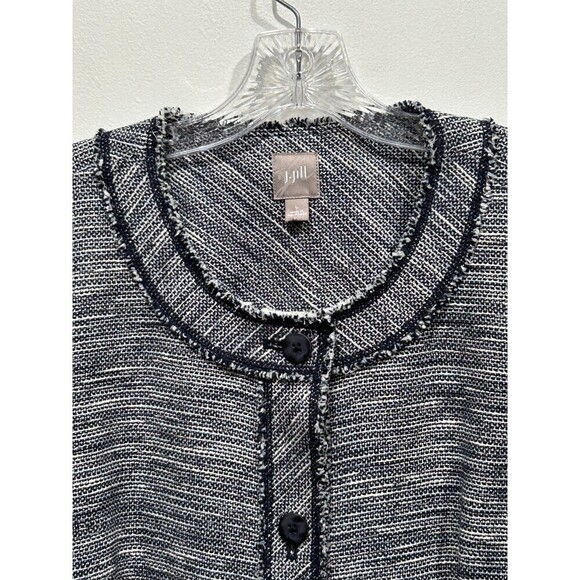 j. Jill Midnight Boucle Tweed Jacket, Large - Picture 2 of 13